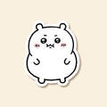 Chonky Hamster Vinyl Sticker