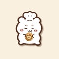 Hamster with Cookie Vinyl Sticker