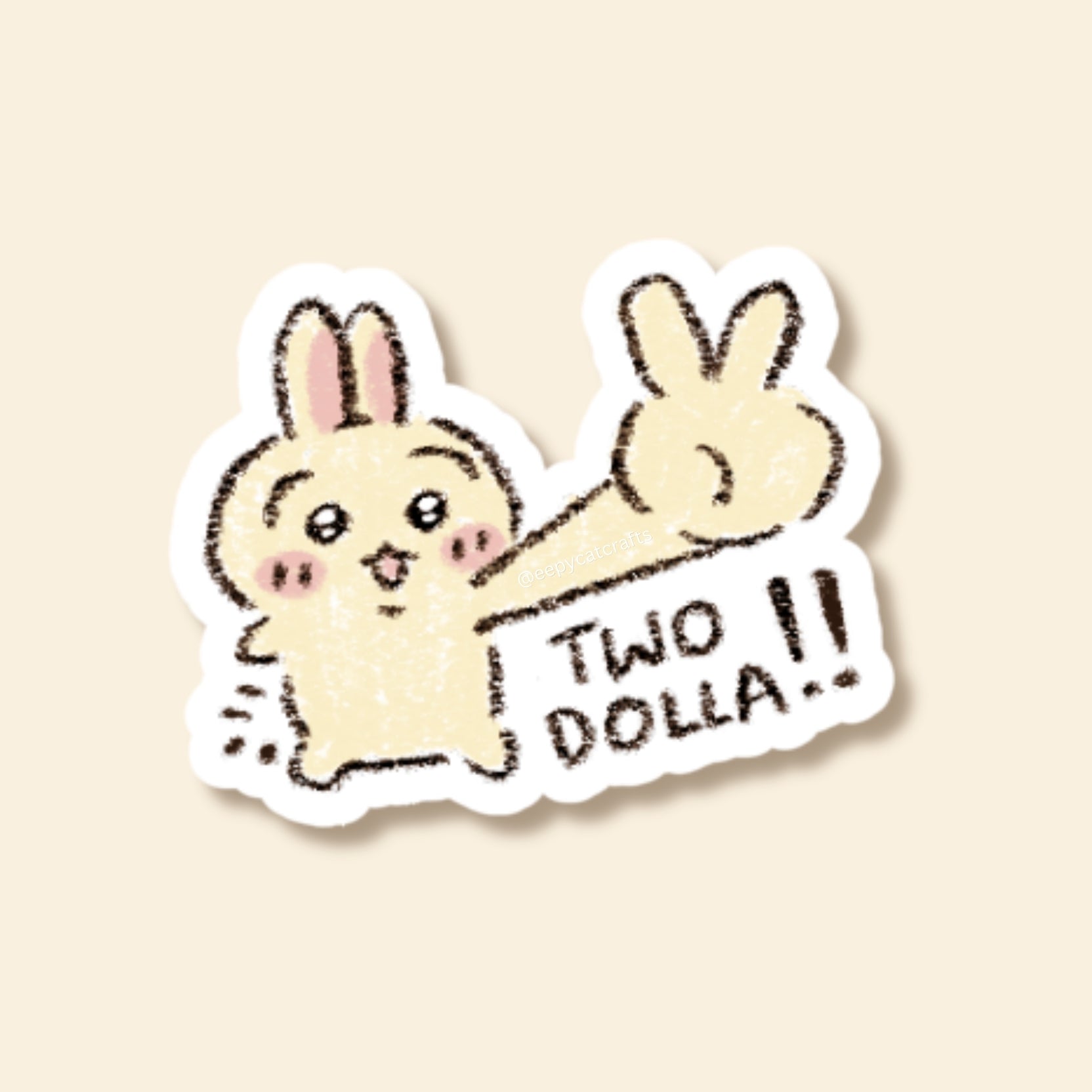 Two Dolla!! Vinyl Sticker